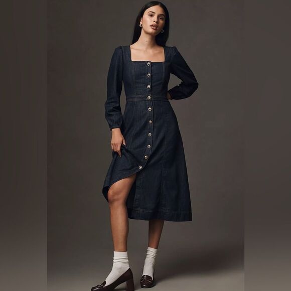 Reformation Dresses & Skirts - Reformation Celeste Denim Maxi Dress NWT